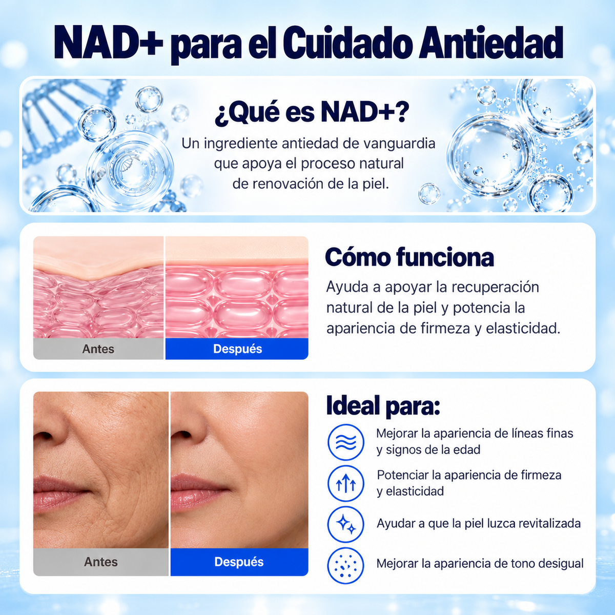 Sérum Reafirmante EGF + NAD+