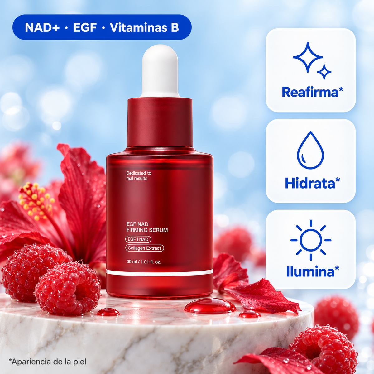 Sérum Reafirmante EGF + NAD+